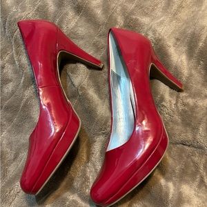 BANDOLINO RED PUMPS - Worn twice